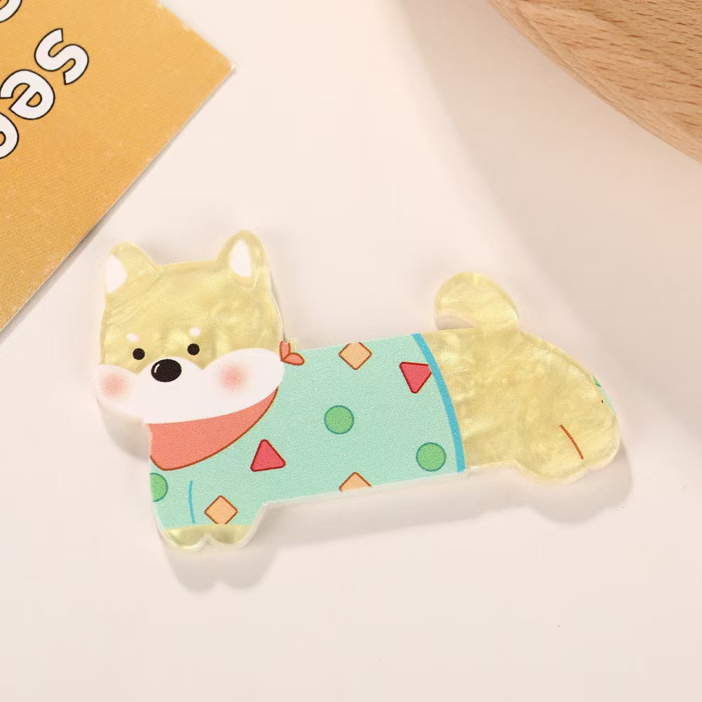 Wholesale 10pcs Cartoon cats and dogs Acrylic Flatback