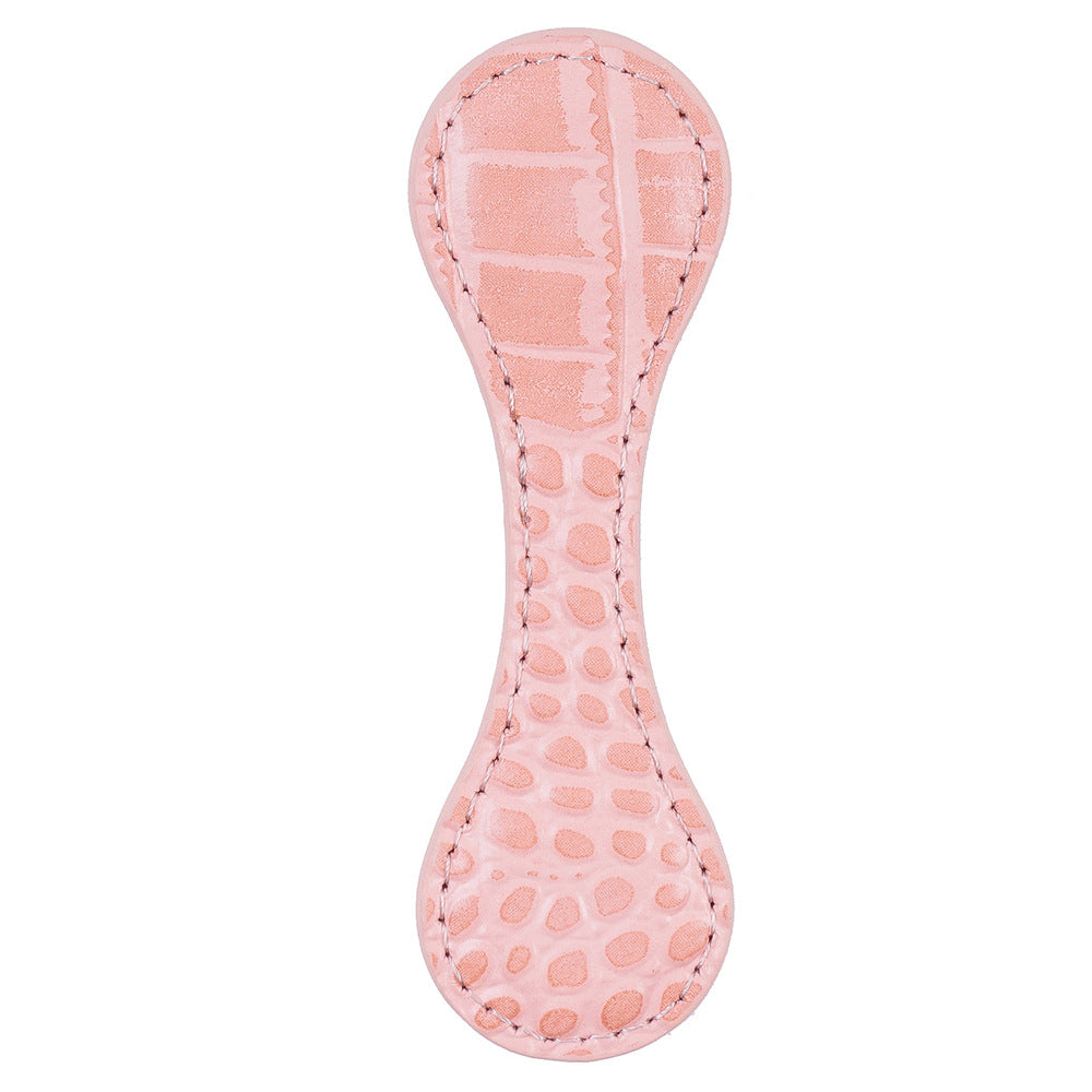 Wholesale Crazy horse leather double-sided magnetic bookmark clip