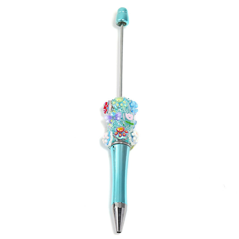 Wholesale 5pcs Original Cartoon Cat Claws Starry Sugar Pen Dragonfly Tulip Heavy Industry Diy Bead Pen