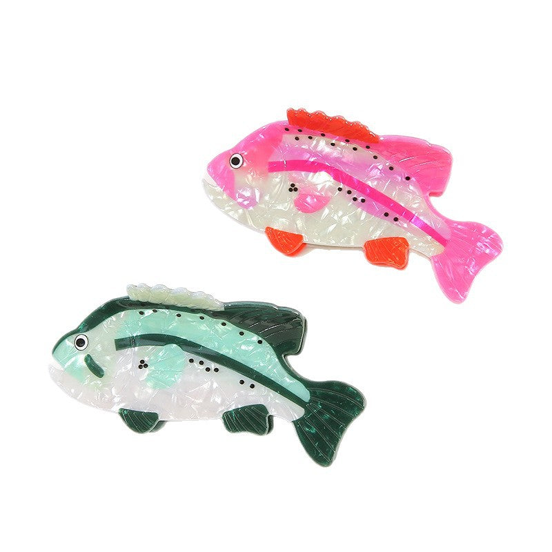 Wholesale Trendy Koi Fish Hair Clip PVC Gripper Claw Dopamine Ocean Series Animal Hair Accessory Everyday Styling Gift Boutique Resale