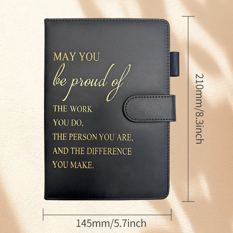 Wholesale Cross-border notebook in stock wholesale Amazon leather plan hand ledger temu incentive magnetic buckle notebook customization