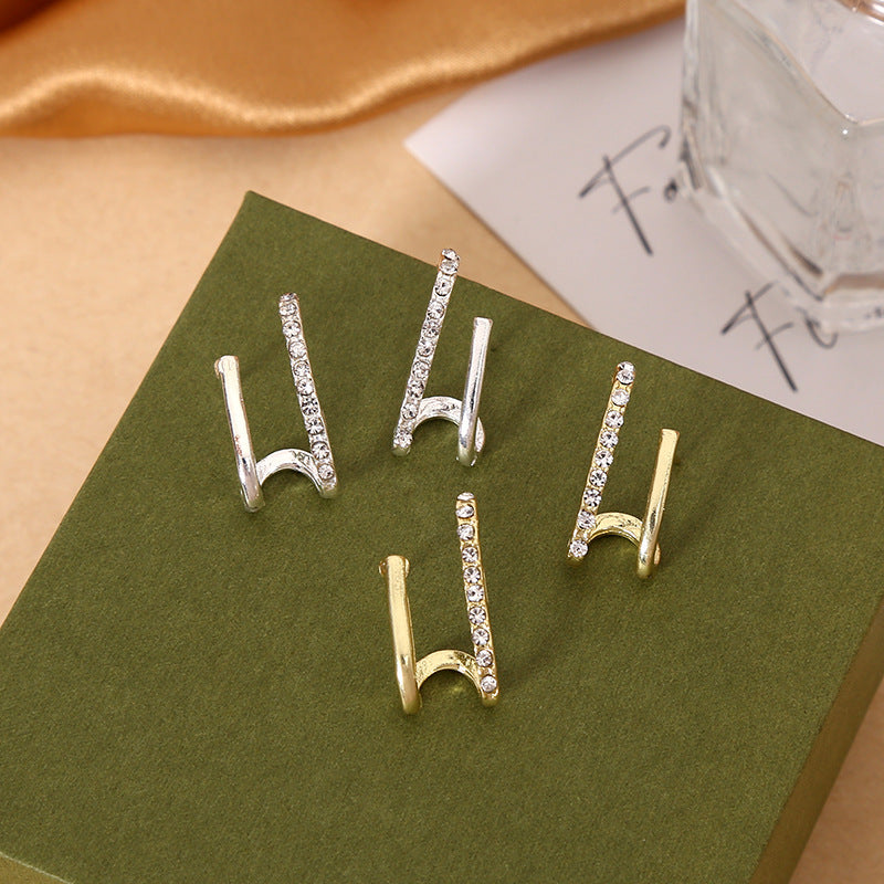 Wholesale Diamond Inlaid Alloy Earrings