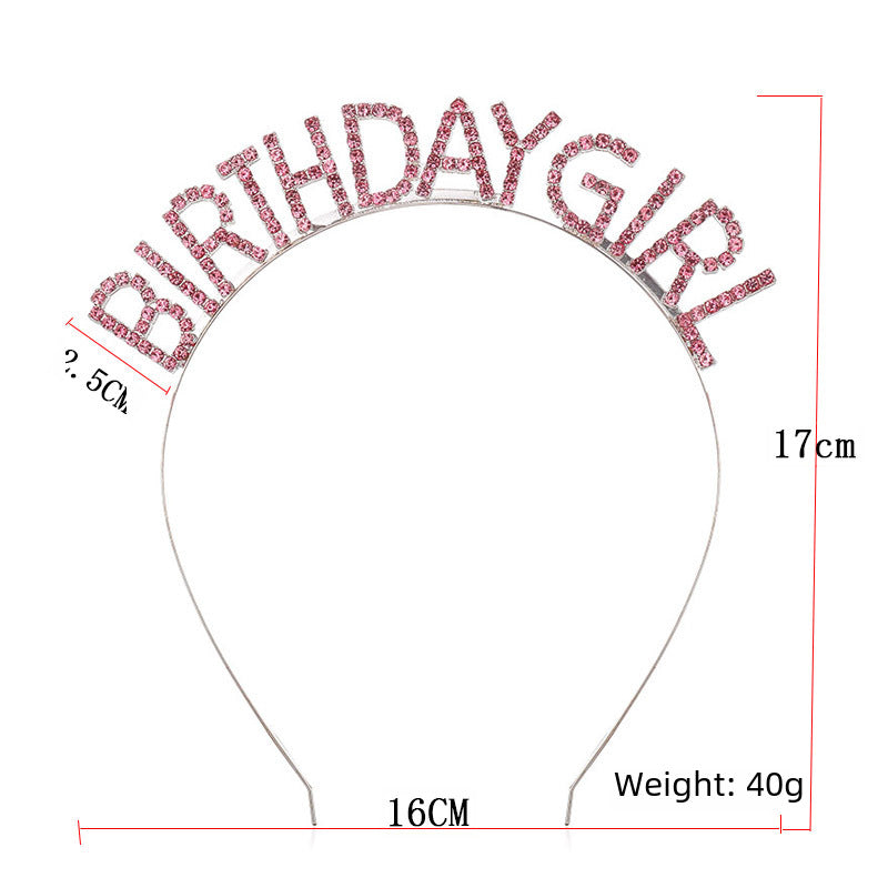 Wholesale BIRTHDAY Party Glitter Colorful Shoulder Belt Ceremony Belt Crown