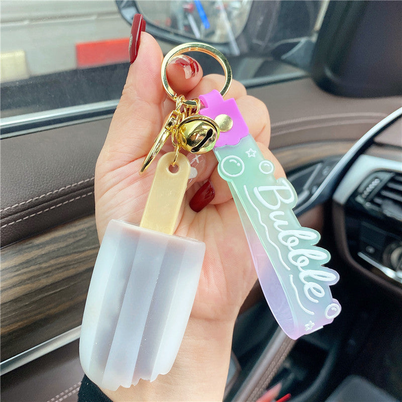 Llaveros creativos para la piel del hielo creativo al por mayor