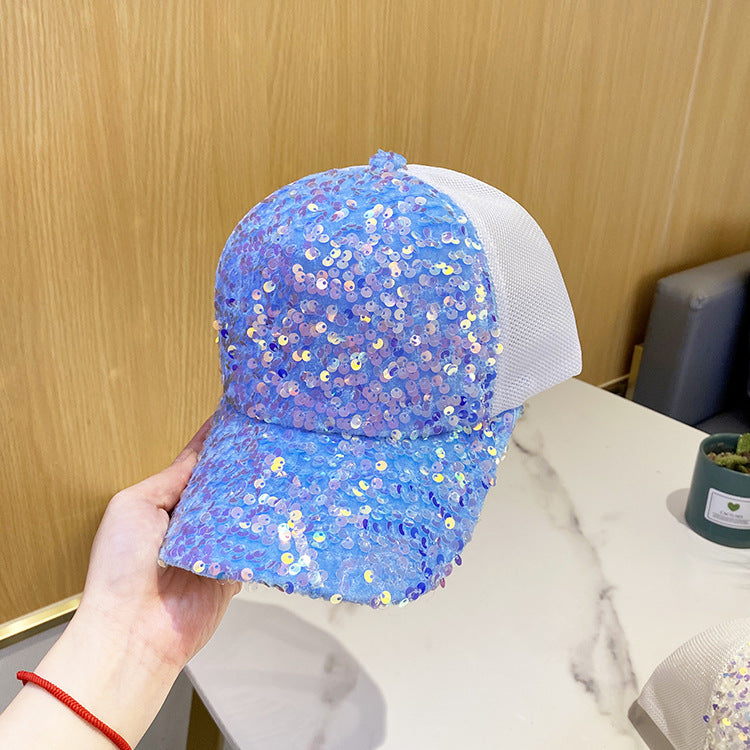 Wholesale Sequin Sunscreen Cotton Baseball Caps