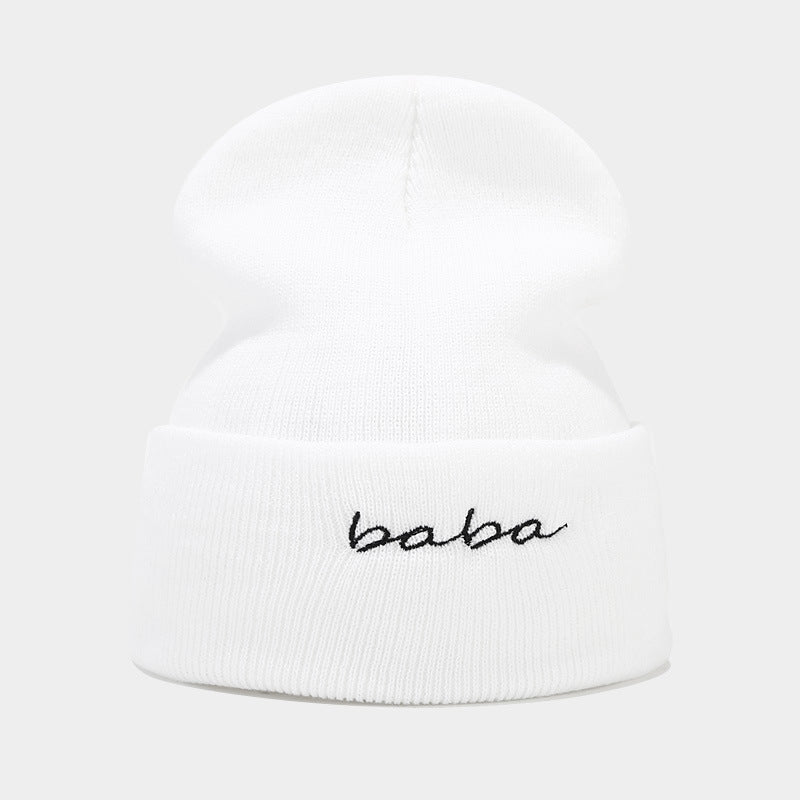 Wholesale 2023 Autumn and Winter New Mom and Dad Couple Letters Embroidery Knitted Hat Woolen Hat