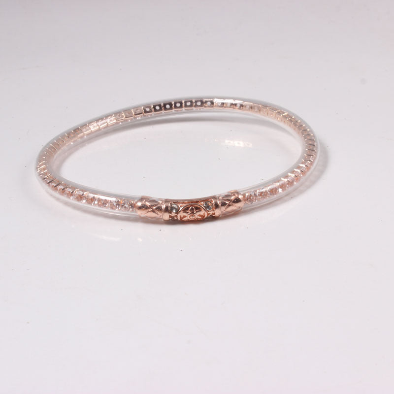 Pulsera de silicona de hexagrama de diamantes de jonces bouddhiste