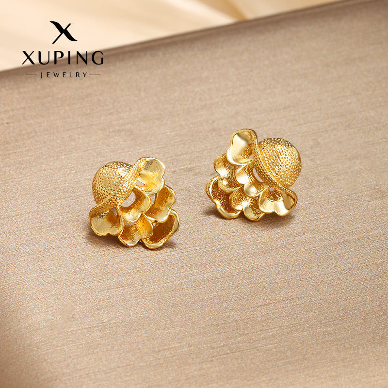 Wholesale Fairy Style Plants Flowers Vintage Simple Style Design Earstuds