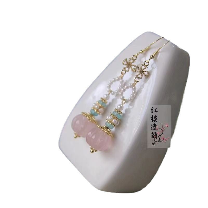 Wholesale Song and Ming Dynasty Hanfu accessories Red Mansion Relic Earrings