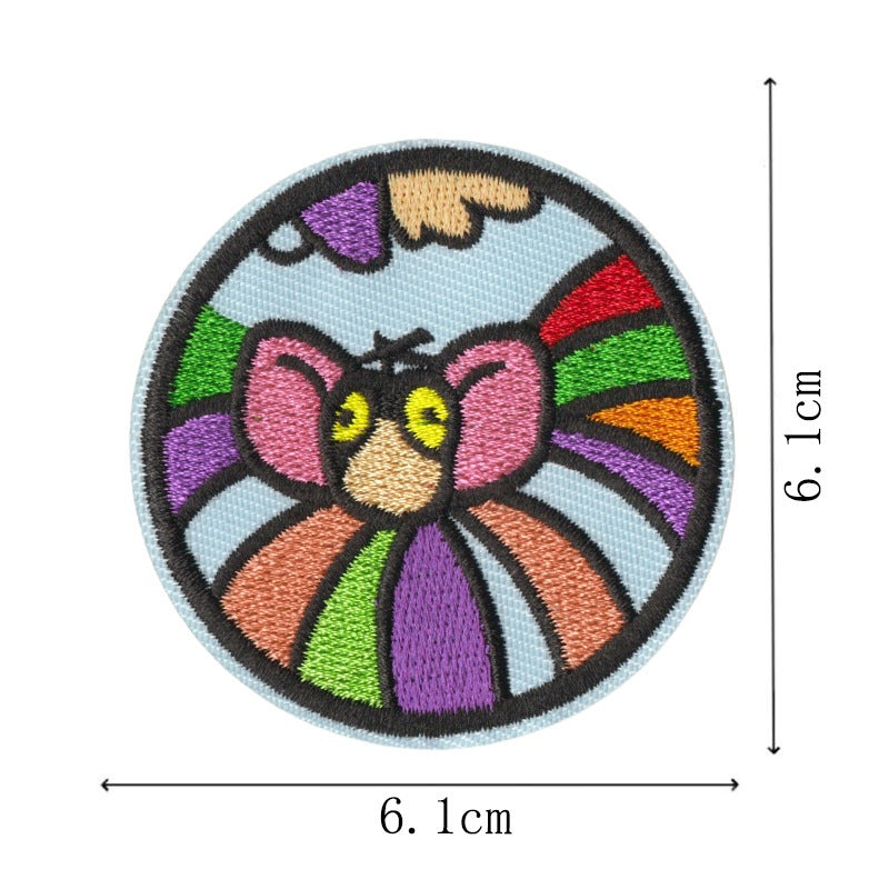 Wholesale Embroidered Cat Patch Set Of 9 Heat Melt Glue Chic DIY Clothing Accessory