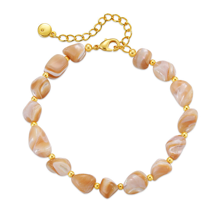 Wholesale Irregular Natural Shell Beads Handmade Bracelet