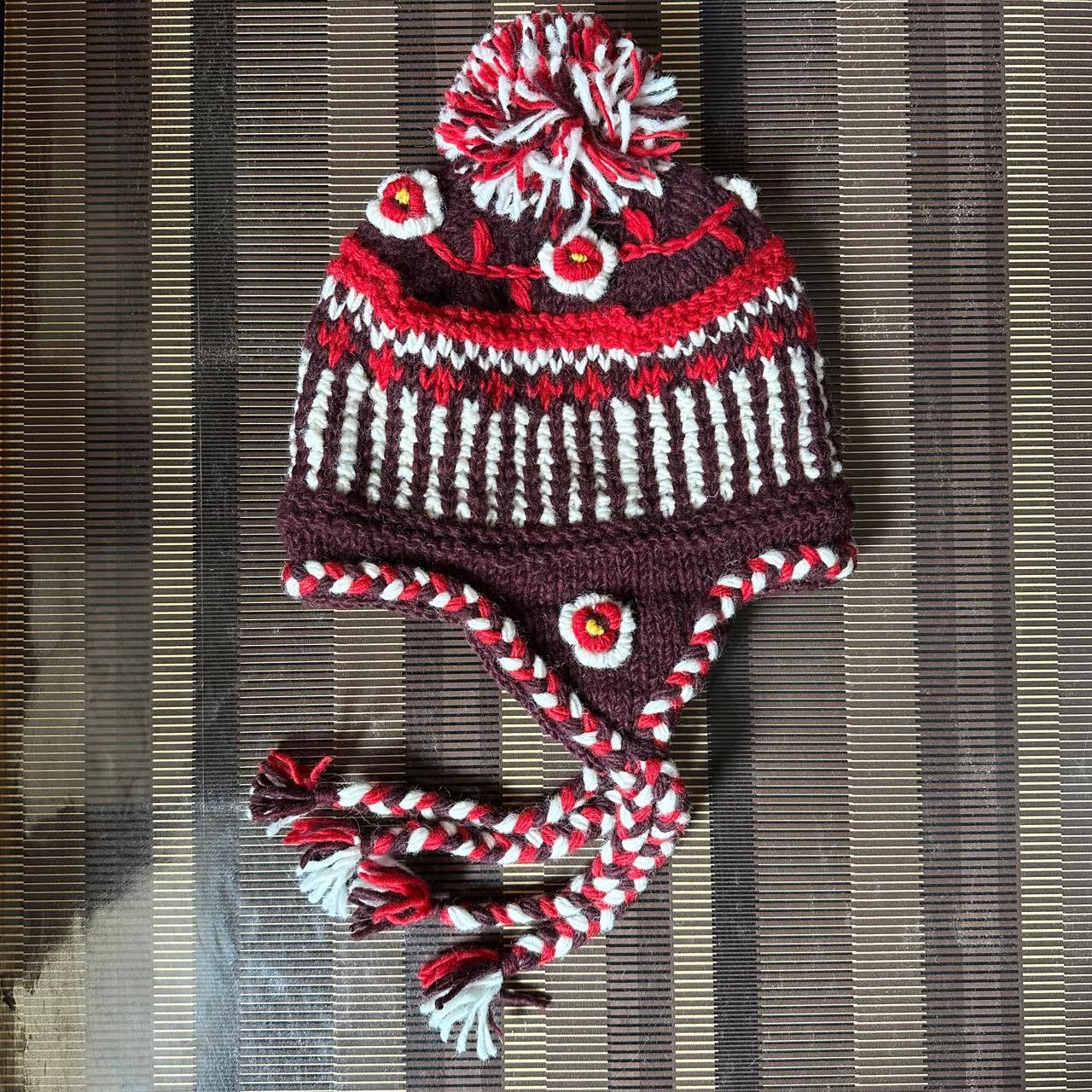 Wholesale Wool Warm Rainbow Plus Velvet Thick Earmuffs Beanie