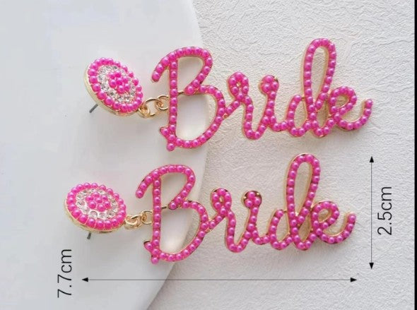 Wholesale Creative Letters Hollow  Acrylic Fun Funny Earrings