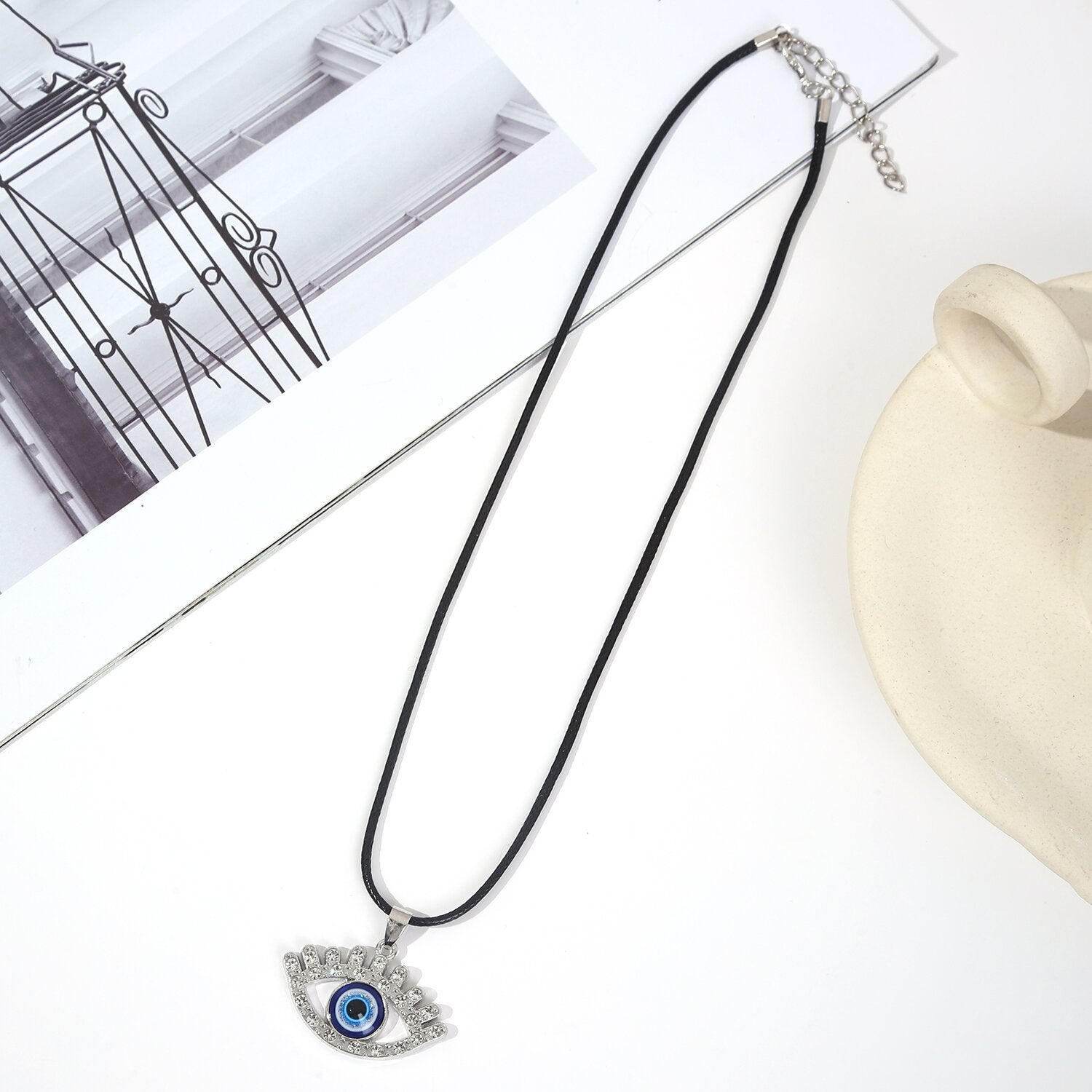 Wholesale Alloy Devil Eye Necklace