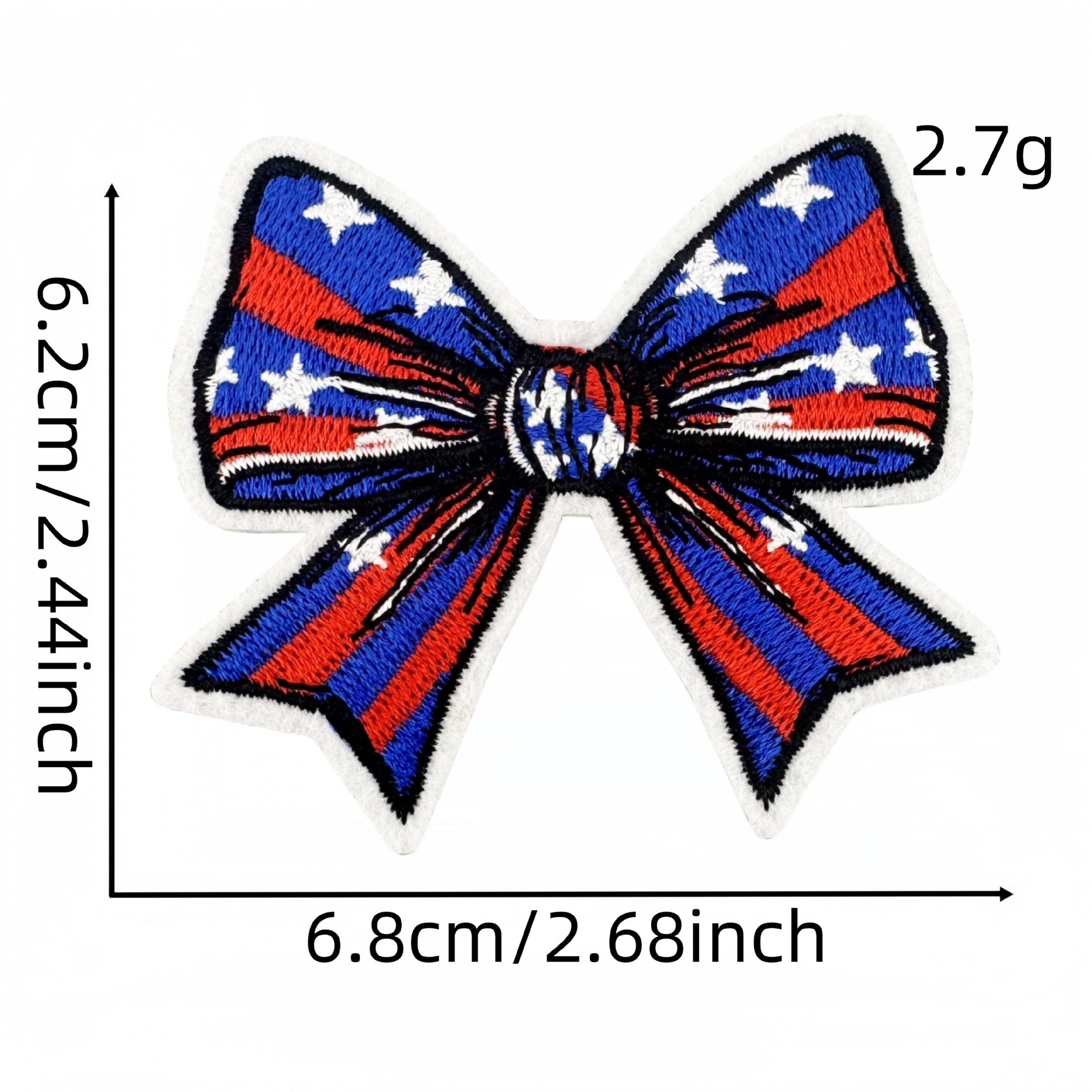 Wholesale Colorful Flag Independence Day Bow DIY patches