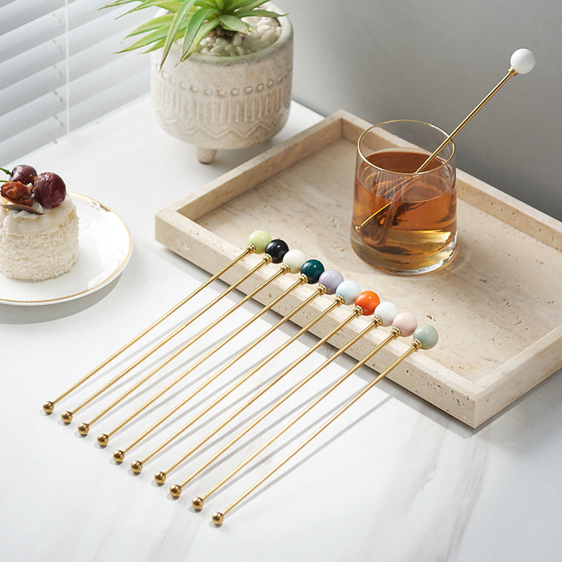 Wholesale Tea and Coffee Ceramic Stirring Rods