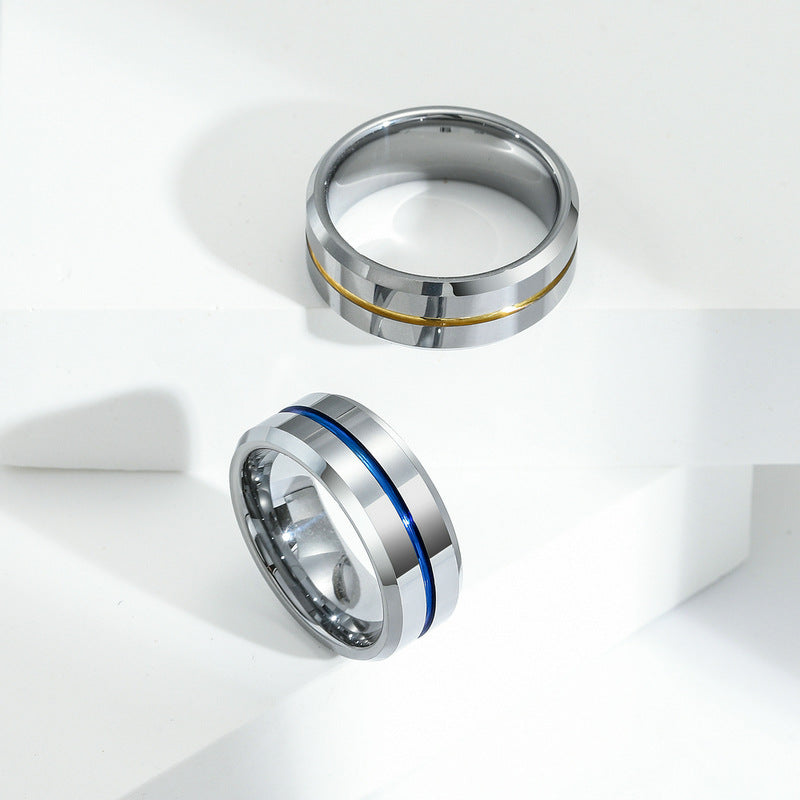 Anillos de acero de tungsteno al por mayor para hombres