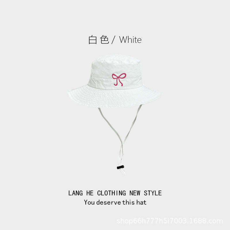Wholesale Bow Summer Sun Protection Bucket Hat