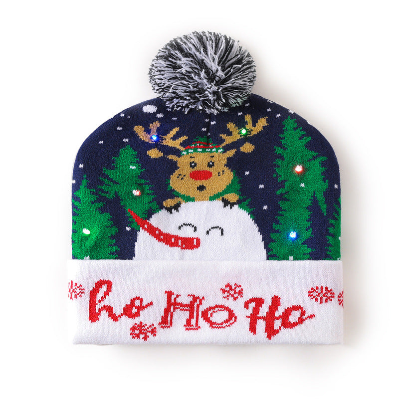 Wholesale Christmas hat  colorful woolen hat