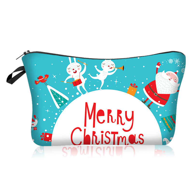 Wholesale Christmas Polyester Cosmetic Bag