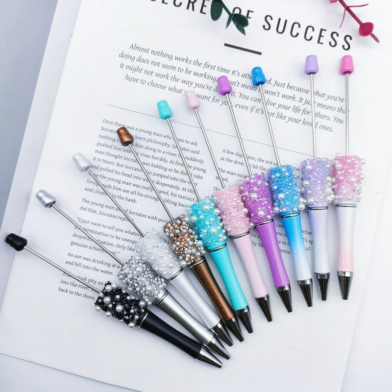 Wholesale DIY Pearl Star Bead Pen Educational Sugar Ballpoint Pen