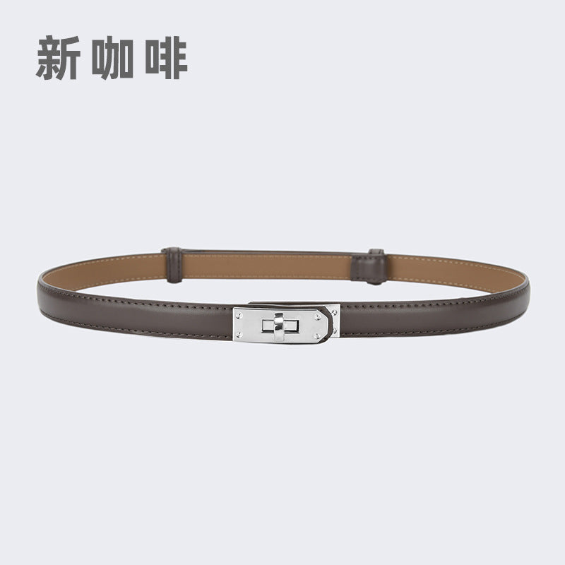 Wholesale women's thin belt skirt casual pants belt waist buckle belt