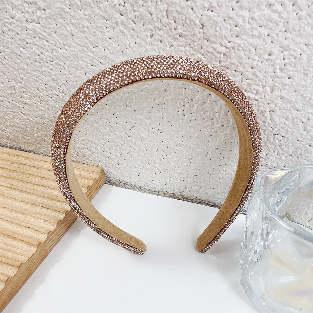 Wholesale Simple and Versatile Headband Full of Diamonds