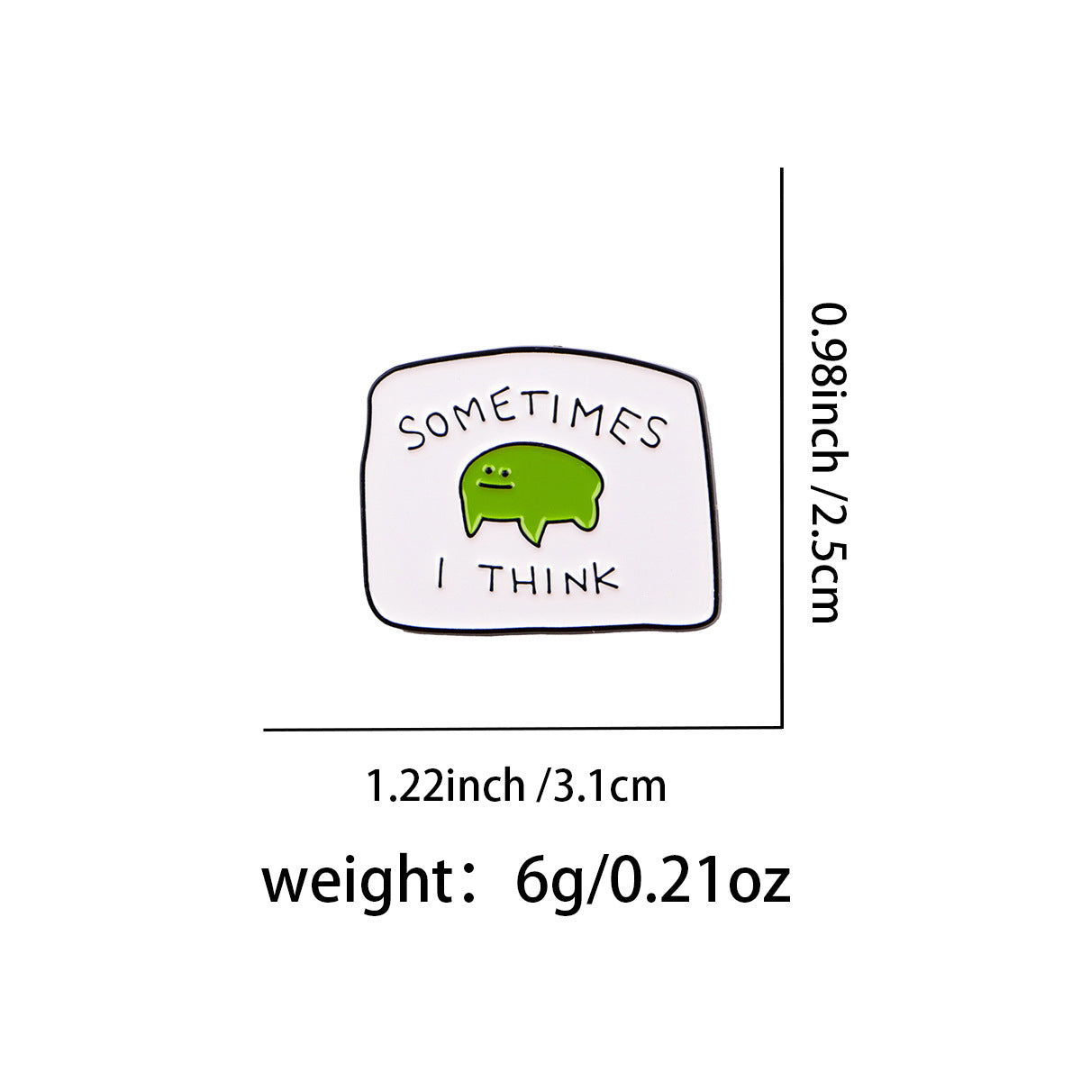 Wholesale Cartoon Metal Badge Creative English Letter Ornaments