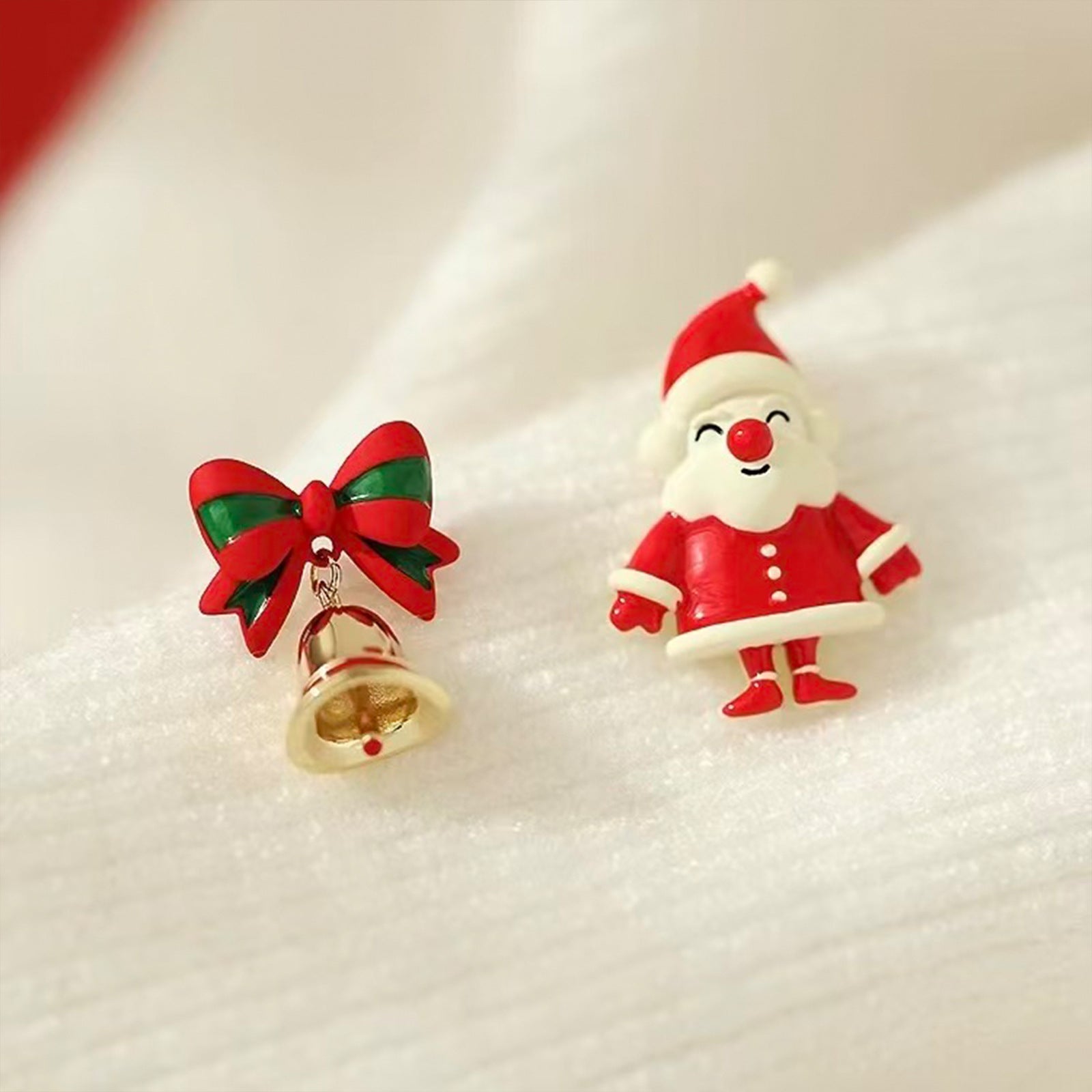 Wholesale Christmas Series Asymmetrical Earrings