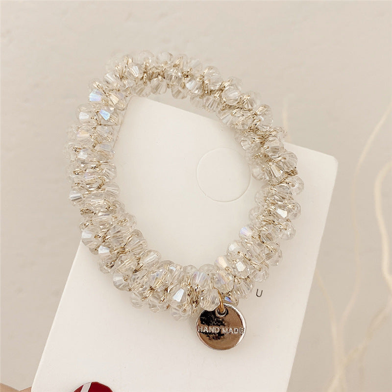 Wholesale Four Leaf Clover Crystal Hair Ties