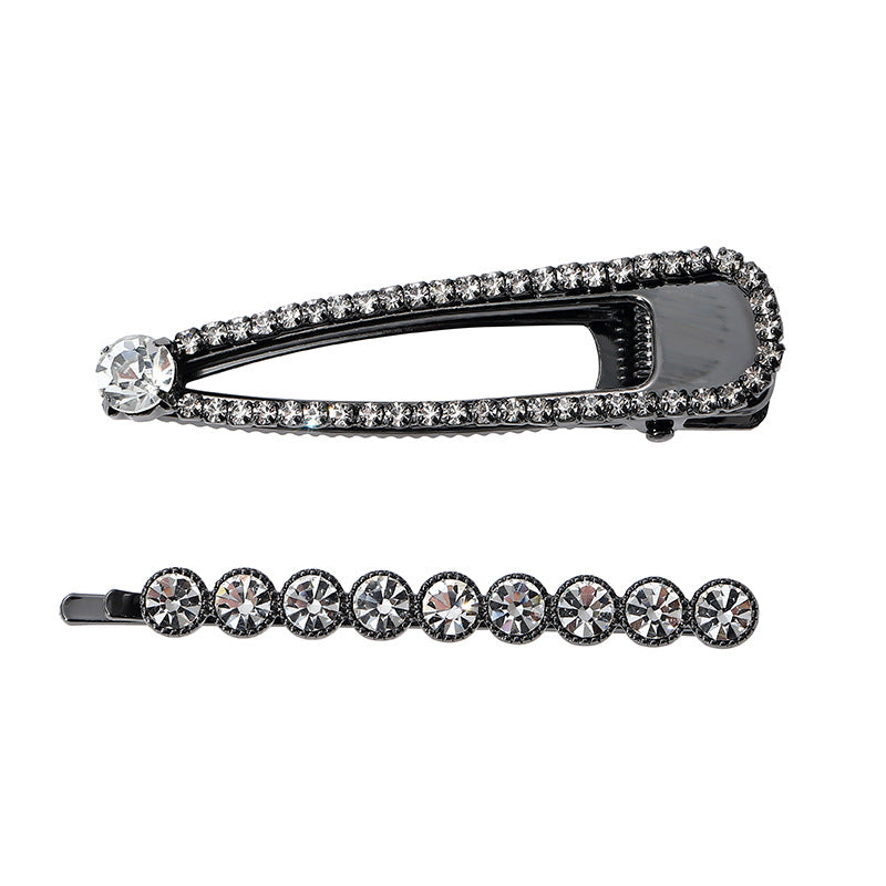 Wholesale LOVE Letter Rhinestone Pearl Hair Clips