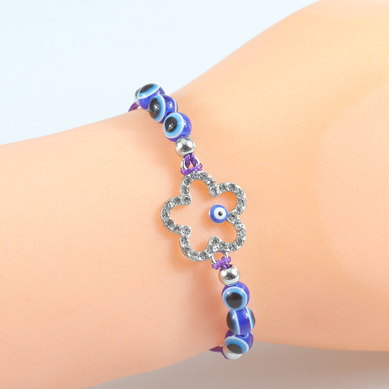 Wholesale Blue Devil Eye Braided Bracelet