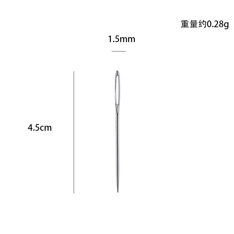 Wholesale 25pcs Household Pointed Hand Sewn Blunt Head Gold Tail Sewn Quilt Cross Stitch Sewing Needle