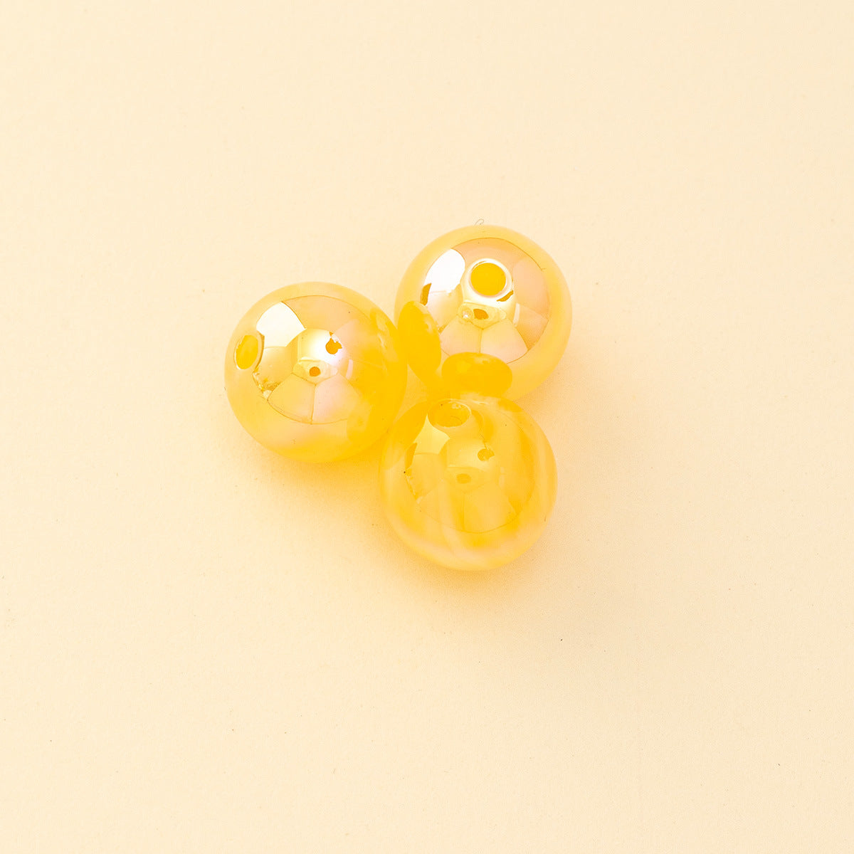 Wholesale 200pcs Cloud Fog Straight Hole ABS Symphony Beads