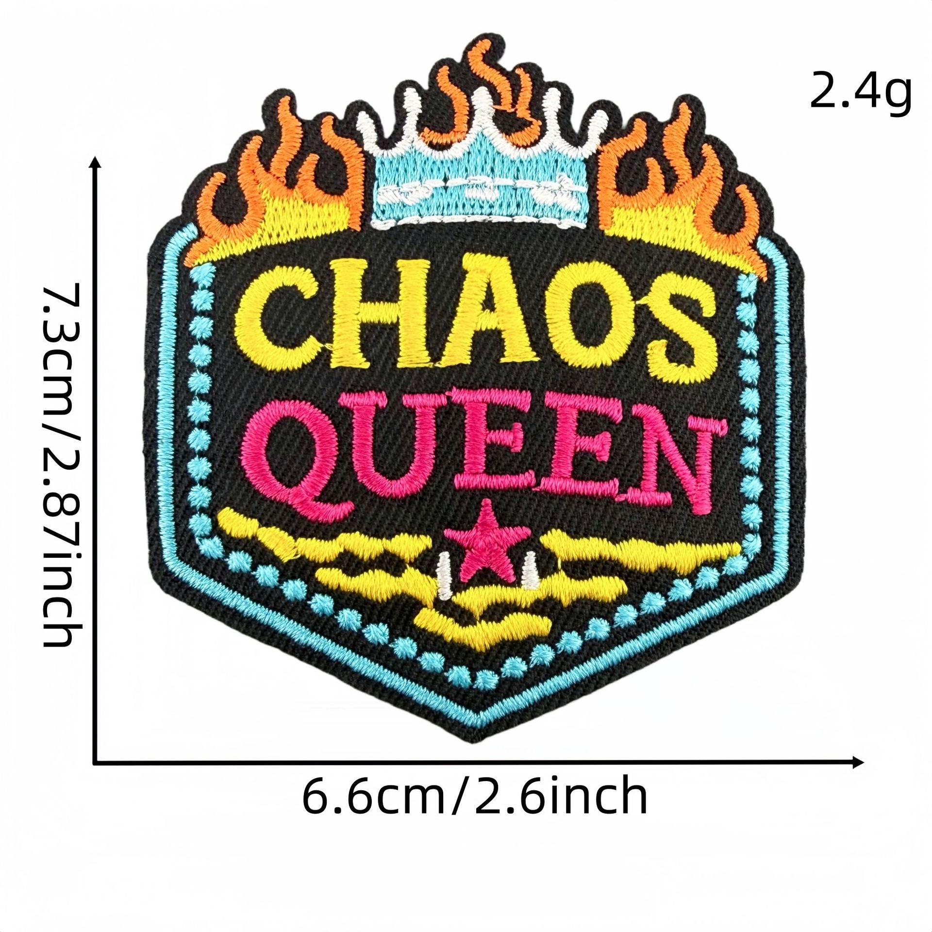 Wholesale Polyester Embroidered Iron On Patch Set Of 15 Y2K Punk Attitude Slogan DIY Clothing Bags Craft Supply