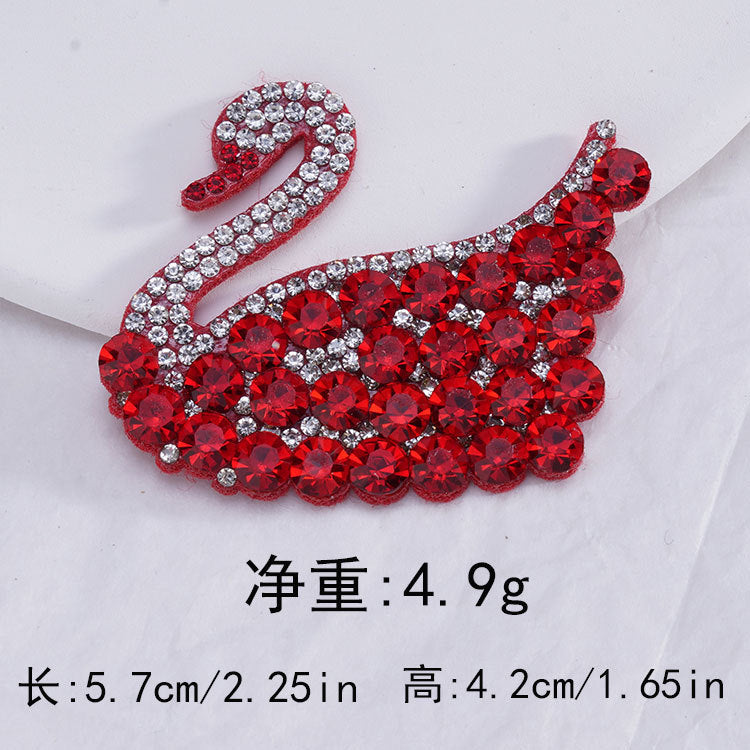 Wholesale Full Diamond Swan Water Diamond Embroidery DIY Patches