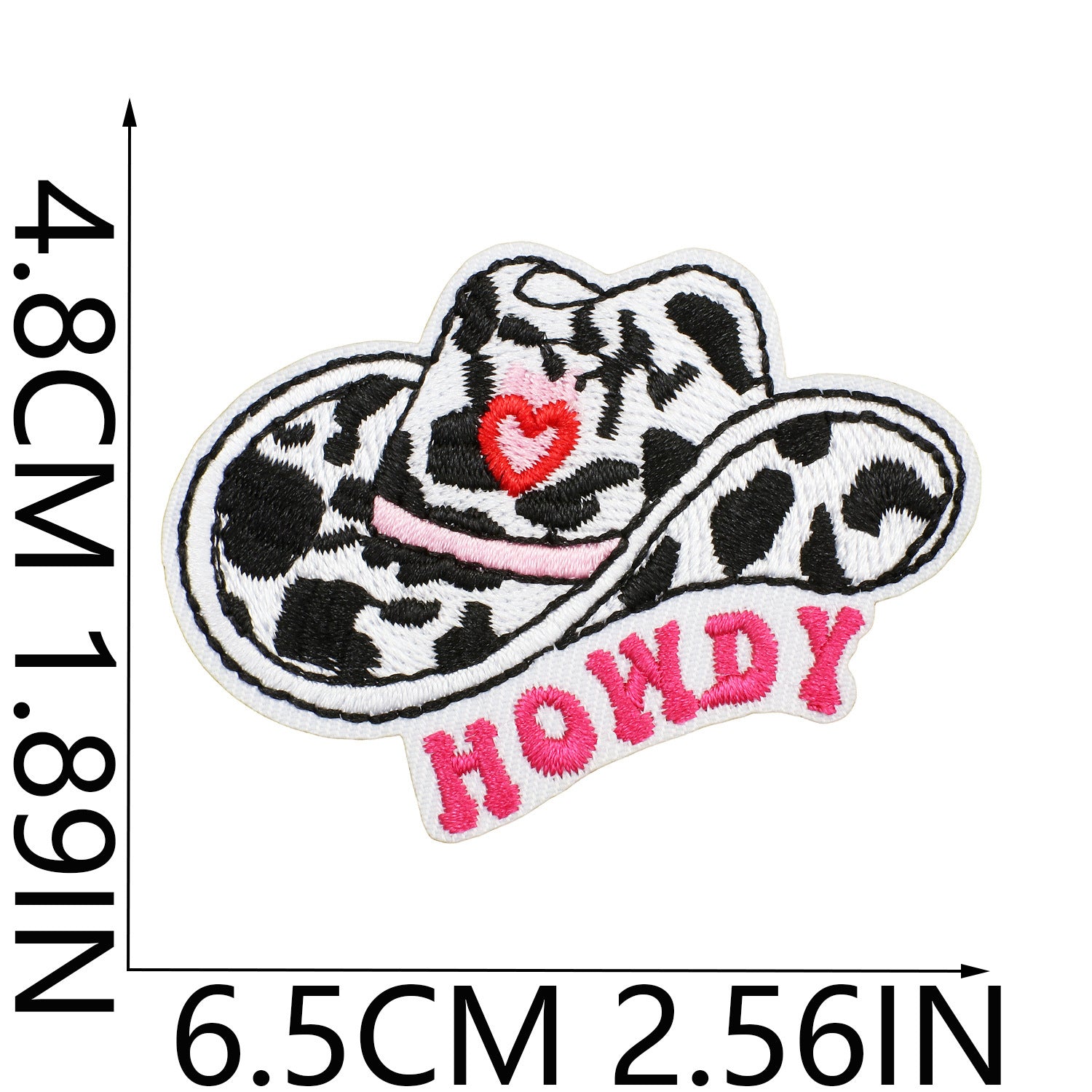 Wholesale Western Cowboy Iron On Embroidery Patch Cactus Cow Head Design Polyester Thread Decorative Clothing Accessory Boutique Gift