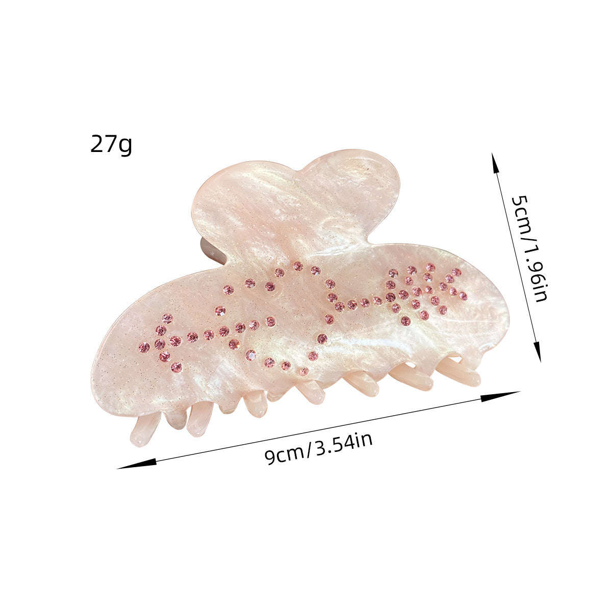 Wholesale Valentine's Day beautiful creative love acrylic shark clip dopamine girl feeling light luxury style simple temperament fashion