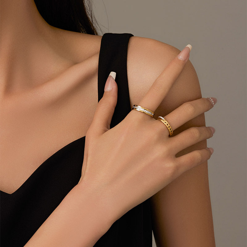 Wholesale Zircon Rose Gold Ring