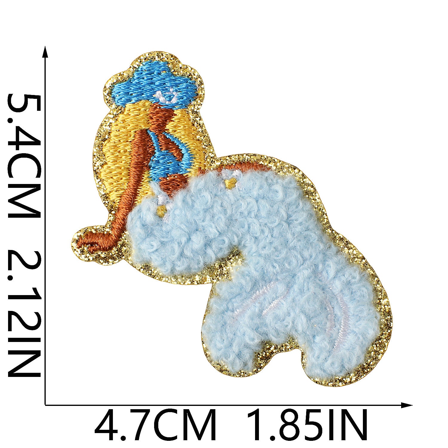Wholesale Heat Transfer Leather Embroidery Patch With Beach Shell Design For Denim Shorts Decorative Fashion Accessory