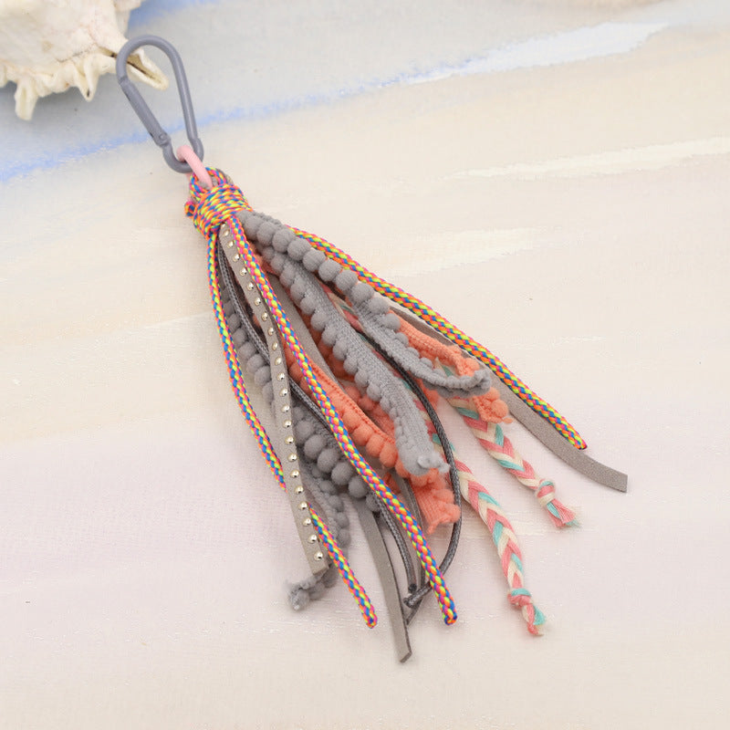 Wholesale Bohemian Style Long Tassel Key Chain