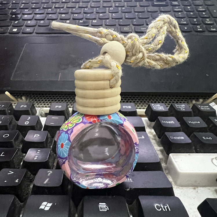 Wholesale Soft Pottery Scented Water Bottle Car Pendant