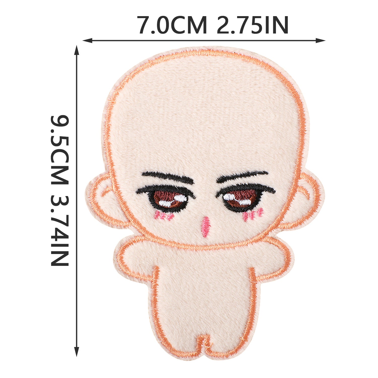 Wholesale Fashion Embroidered Iron On Patches Cozy Woven Doll Design For Jeans Canvas Bag DIY Craft Supply Bag Charm OLY Exclusive