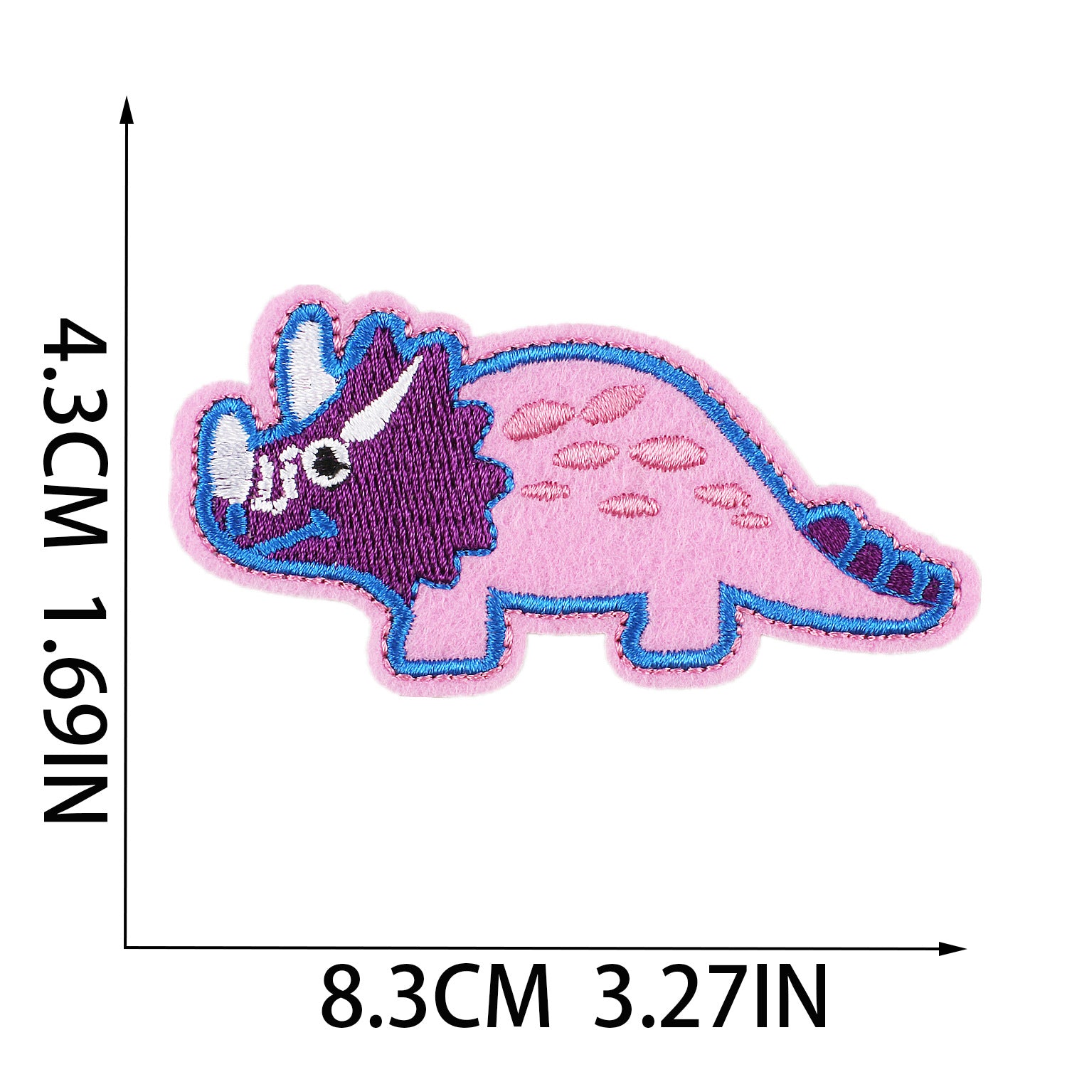 Wholesale Cute Cartoon Dinosaur Embroidery Patch Dino Sew On Applique For Clothing DIY Craft Boutique Resale Gift