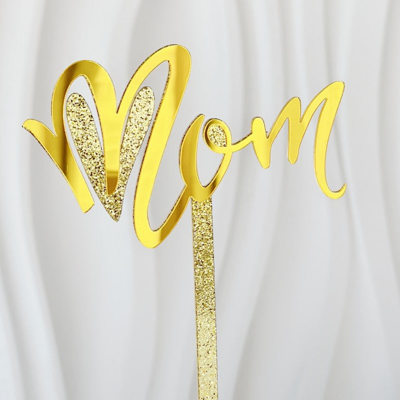 Wholesale Mother's Day MOM Acrylic Cake Plugin