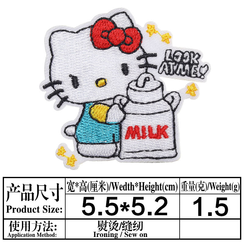 Wholesale DIY patchs cute cat patch children' s clothing bag OLY Exclusive