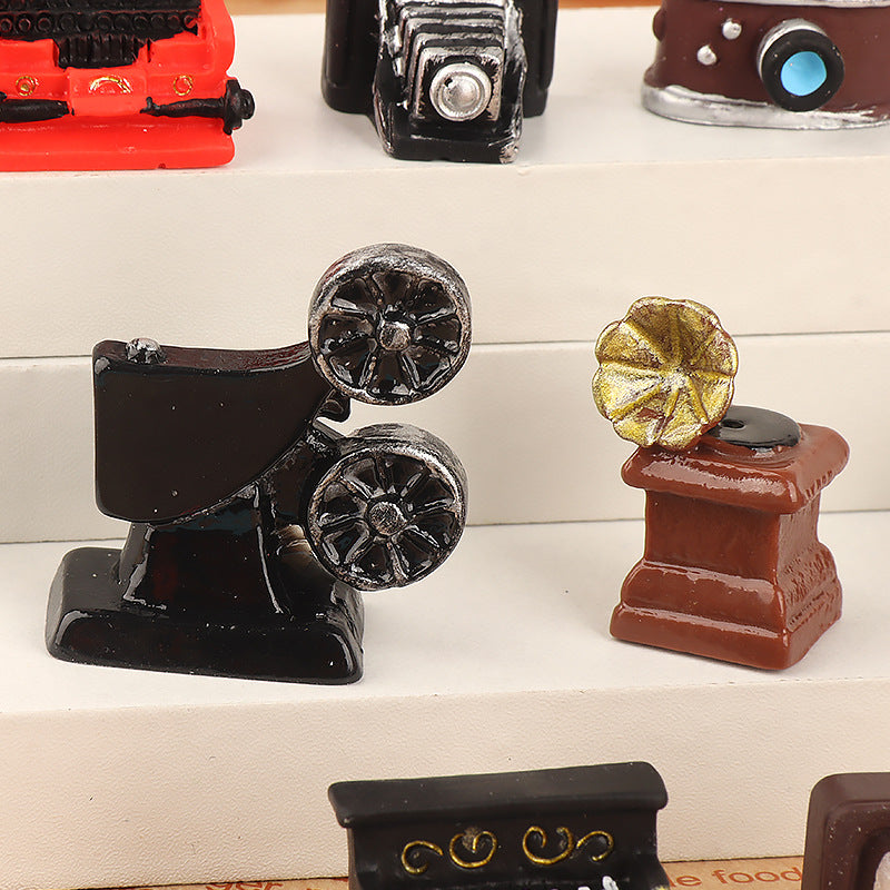 Wholesale Retro Nostalgic Camera Voice Recorder Mini Resin Ornaments Home Living Room Decoration Photo Props Ornaments