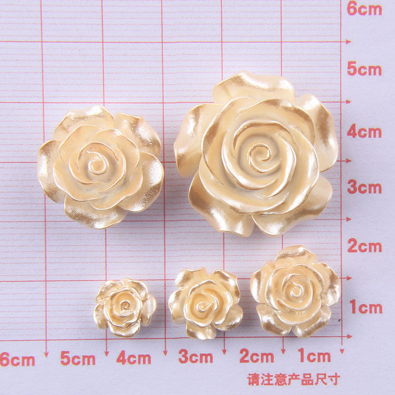 Wholesale Creative No. 5 Rose Resin Cream Glue Phone Case