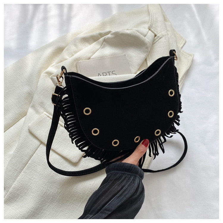 Wholesale Western Style Tassel PU Crossbody Bag