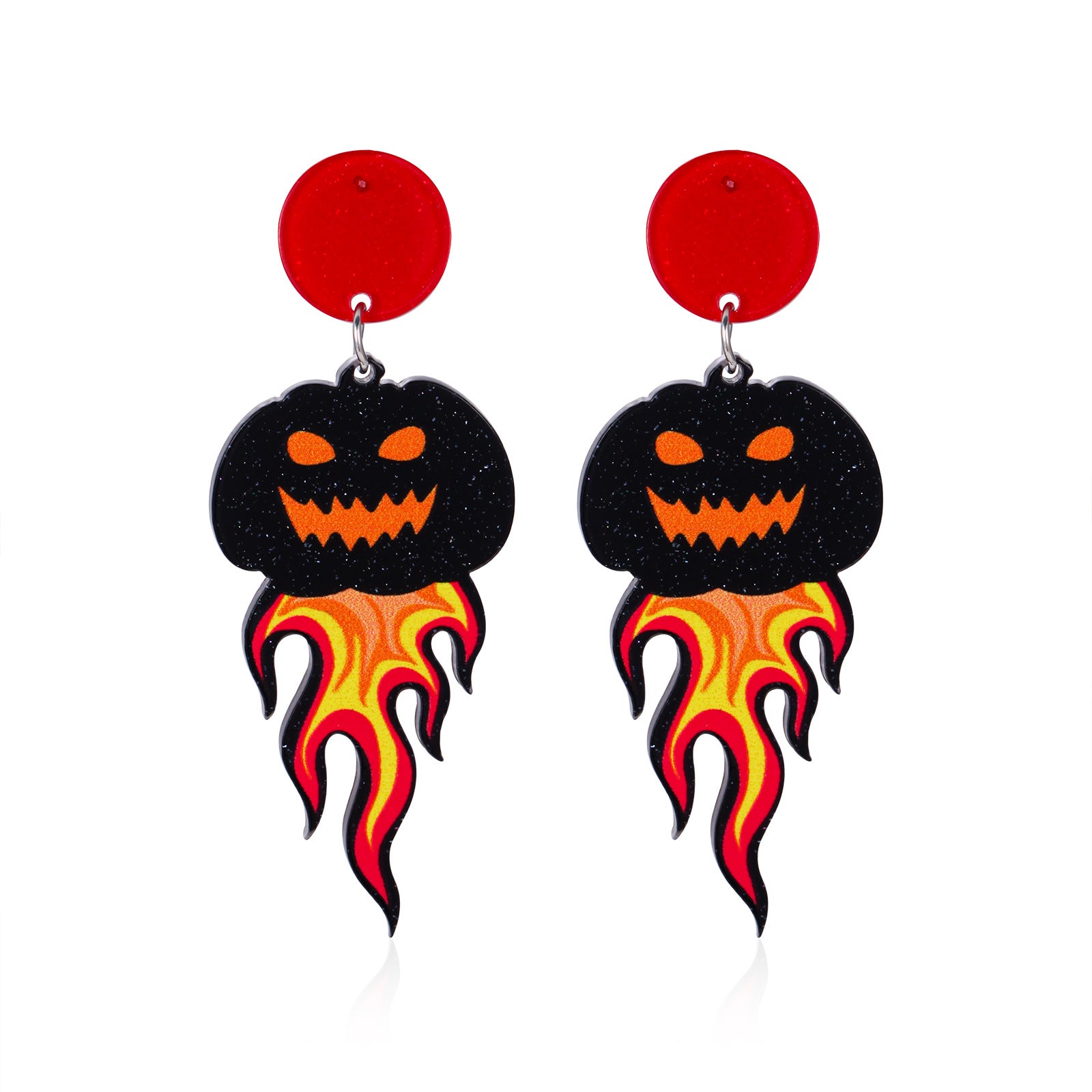 Wholesale  Acrylic Pumpkin Ghost Skull Drop Earrings For Women Party Wear Jewelry Accessory Gift Boutique Resale